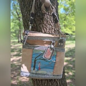 Tan and Gray Sherpani Women's Bag